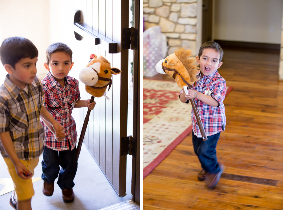 Ziyad, the birthday boy is having tons of fun