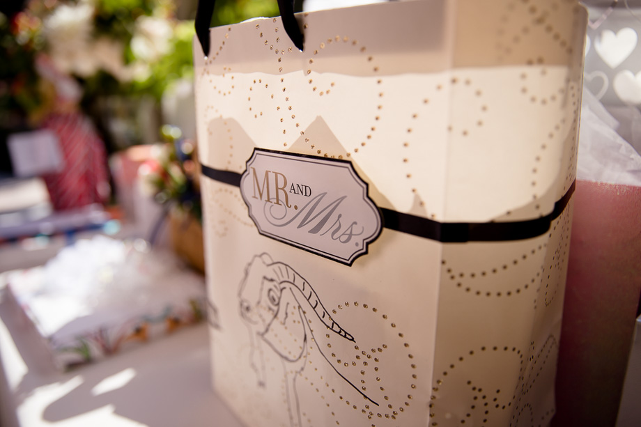 Mr and Mrs bag for wedding cards