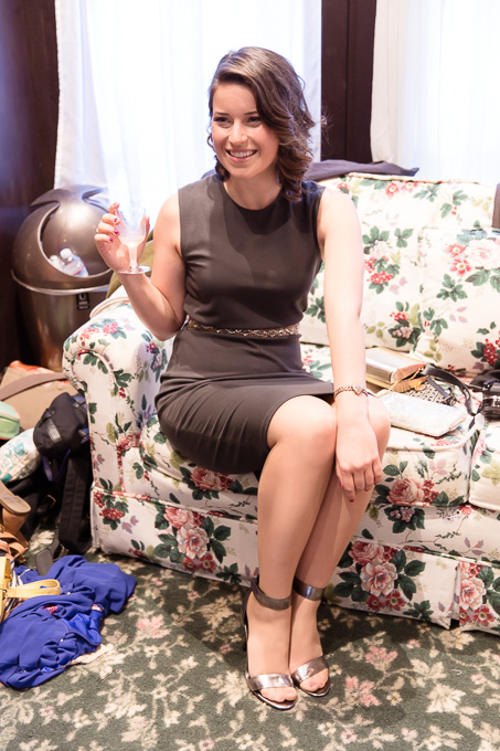 Bridesmaid side curl