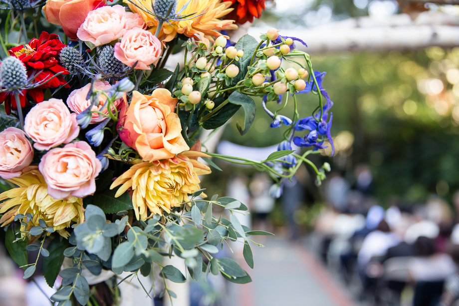 Gorgeous flowers for a Jewish wedding