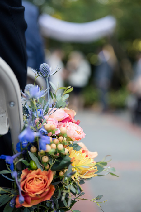 Ceremony floral at the Outdoor Art Club, CA