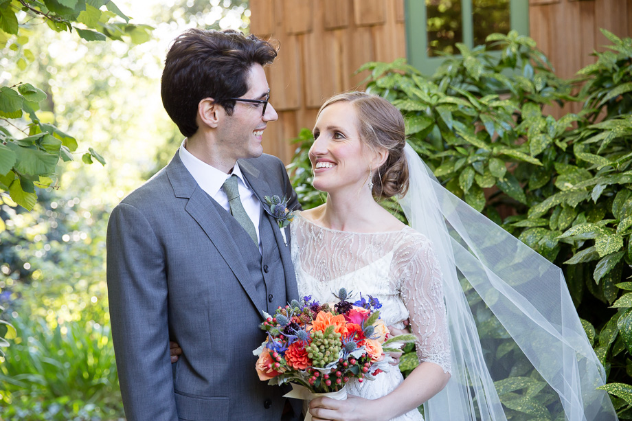 Wedding picture at the Outdoor Art Club in Mill Valley