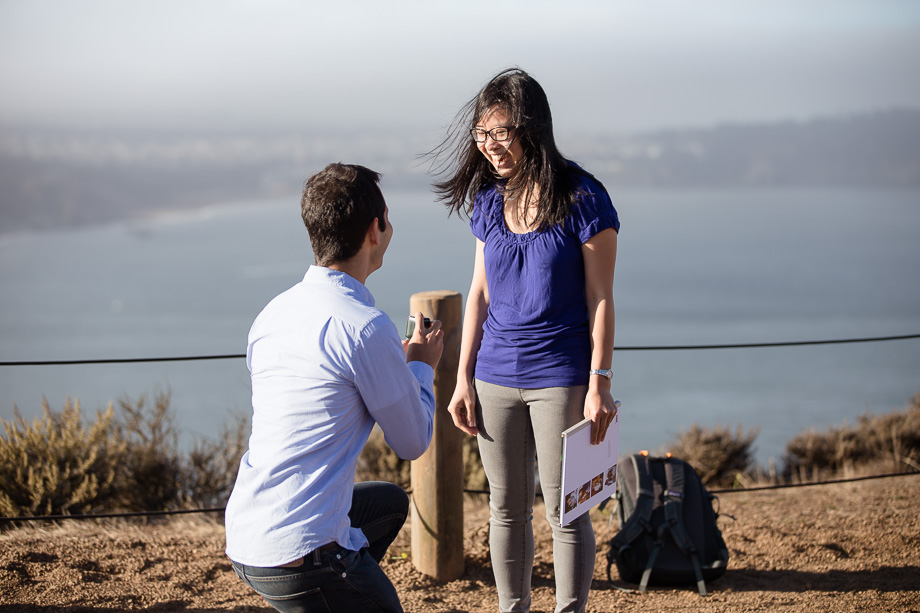 The big moment - Will you marry me?