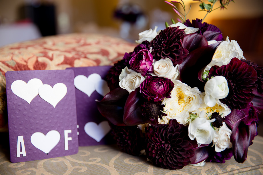 A purple lesbian wedding