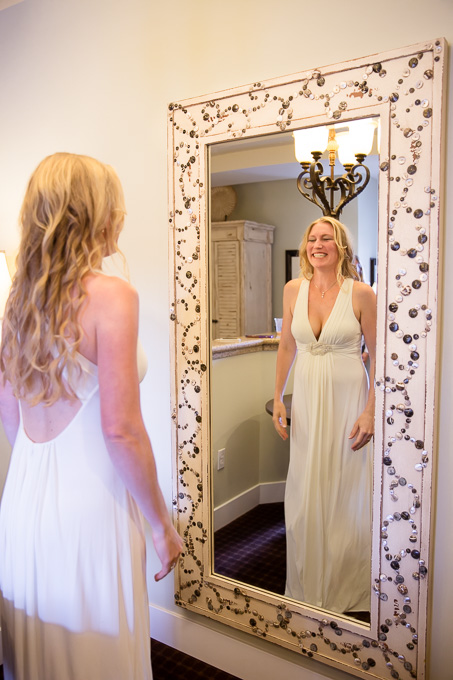 Ocean themed hotel room for an ocean themed wedding