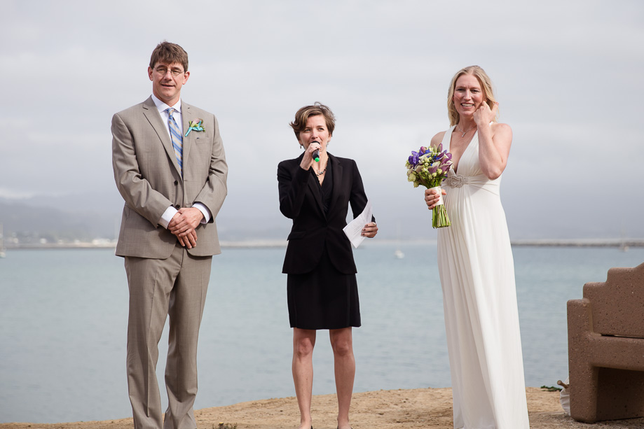 a lovely beach ceremony at Mavericks Surf Break in Half Moon Bay