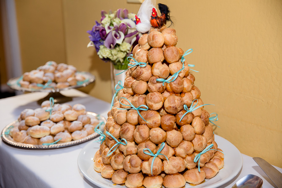 Beautiful dessert tray the brides friend made for the wedding reception held at the Mezzaluna restaurant