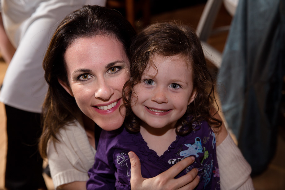 Wedding guests at the Mezzaluna restaurant