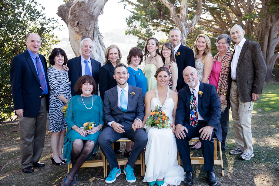 A beautiful family formal after the wedding ceremony