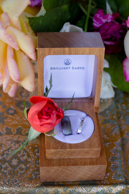 Brilliant Earth ring box with wedding bands