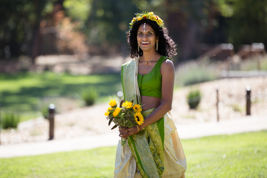 Bride walking towards the ceremony
