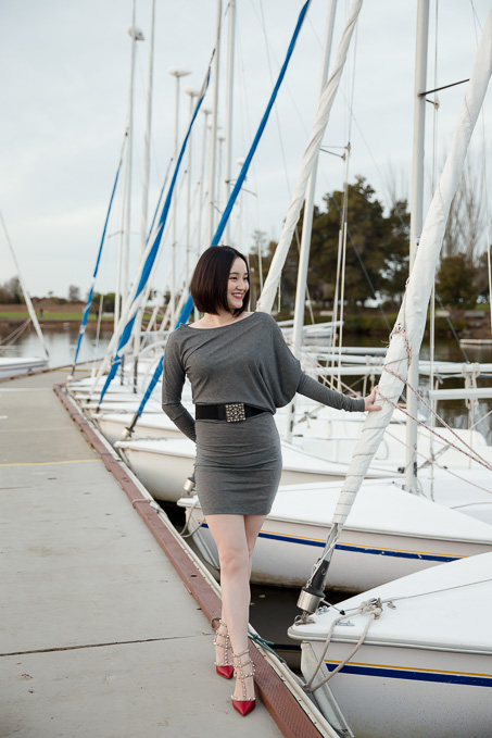 Birthday girl at the pier