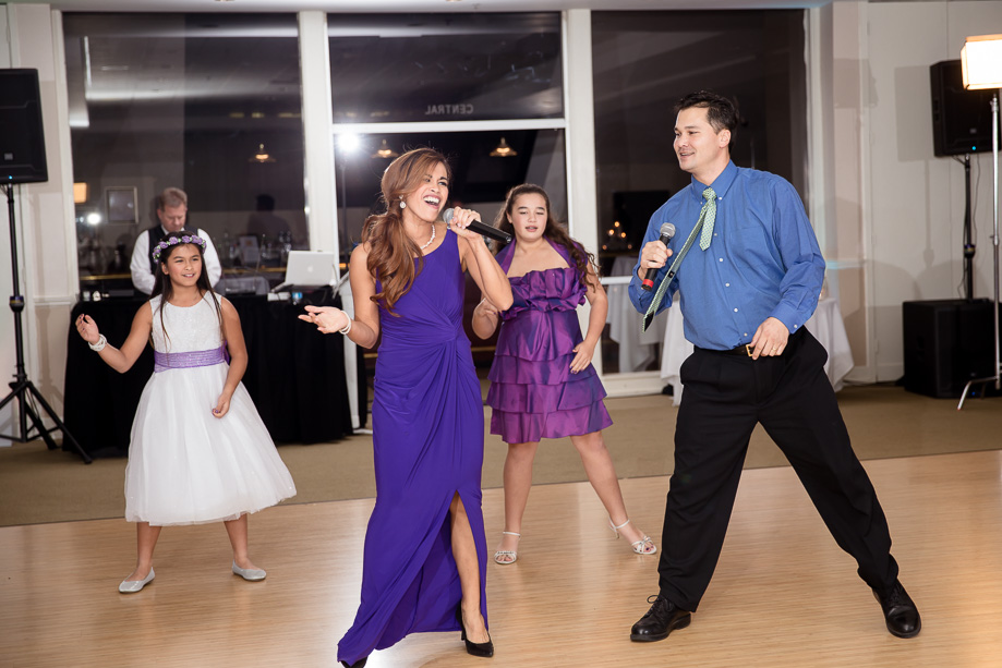 spectacular song and surprise dance performance by bridesmaid and members of the wedding party at the opening of the wedding reception