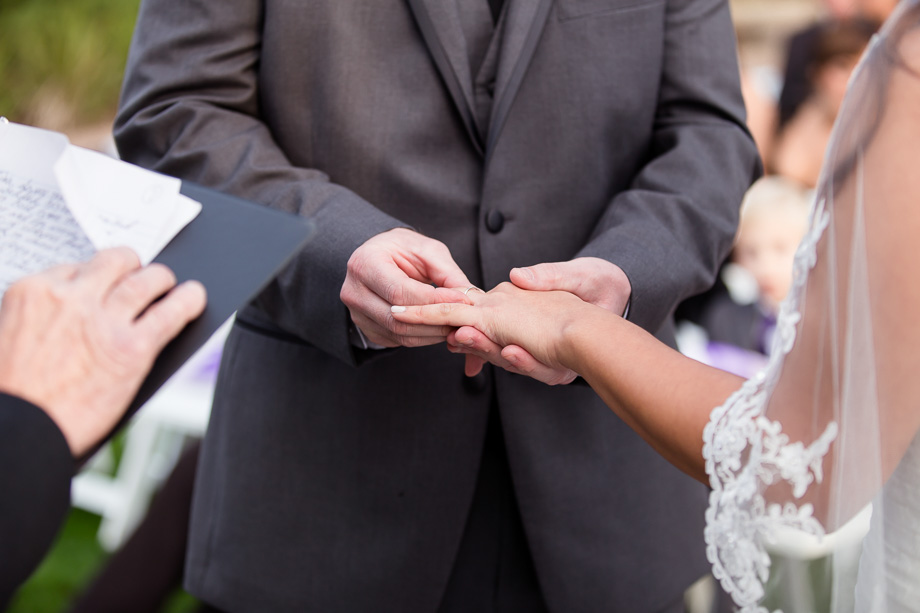 Ring exchange at the Boundary Oak Golf Club