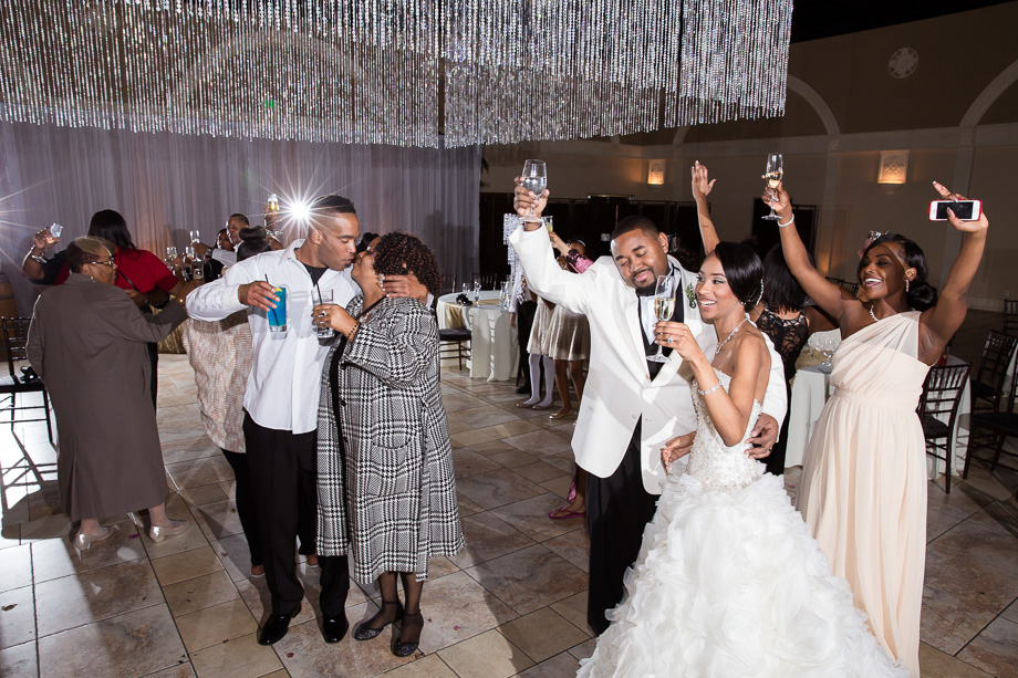 new year countdown at the Casa Real wedding