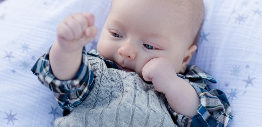 3 month old baby portrait
