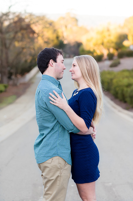empty street - engagement photo