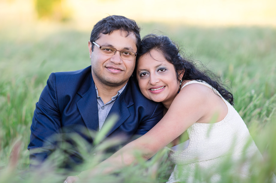 mountain view engagement photo