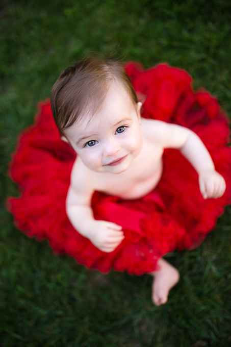 red tutu cake smash cutest babt ever