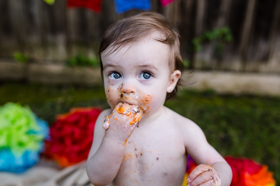 cake smash aftermath