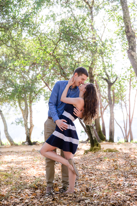 romantic engagement photo at Viader Winery and Vineyards