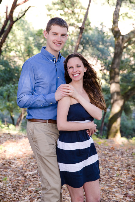 cute engagement photo at Viader Winery and Vineyards
