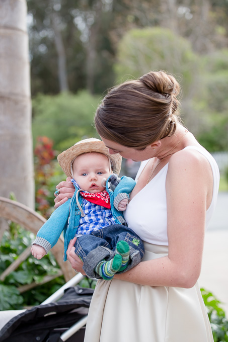 bride with a baby guest