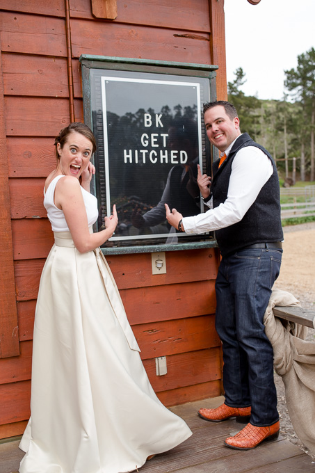 cute customizable sign provided by the chapel