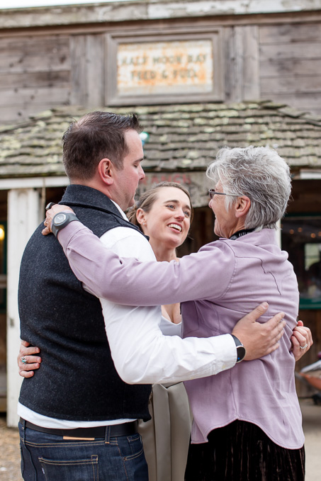 couple greeting their guest