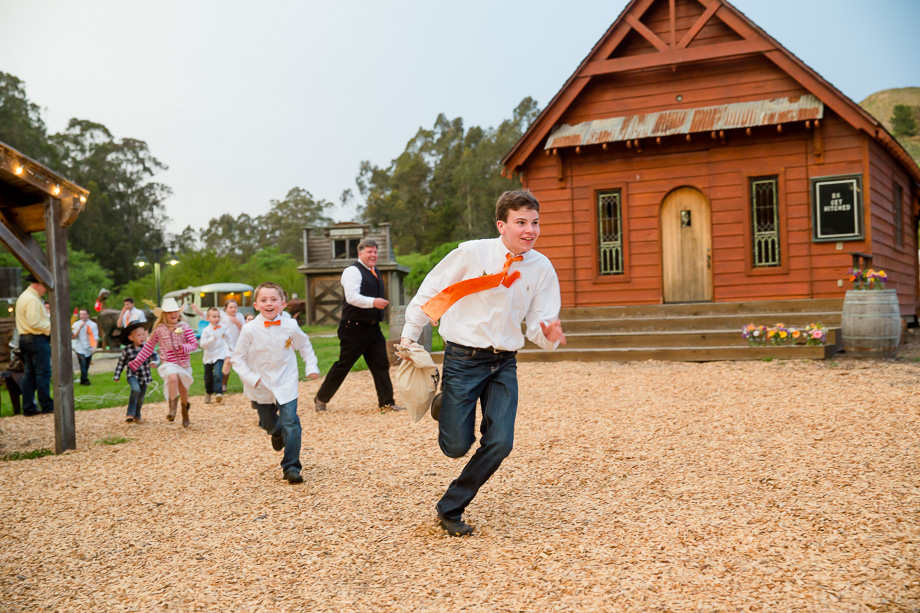 wedding guests enjoying on the premise of long branch saloon and farms
