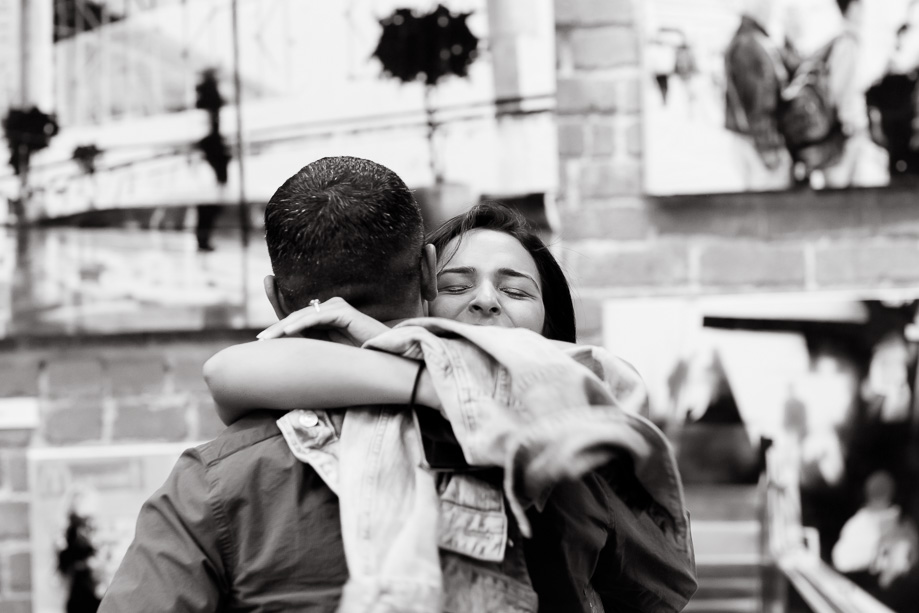 pure emotion - she said yes to his proposal at the Healdsburg gallery