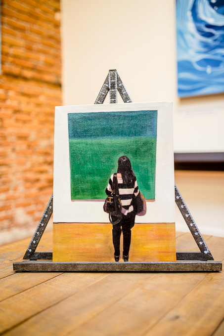 a painting of the girl