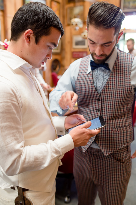 groom practicing his vows before ceremony