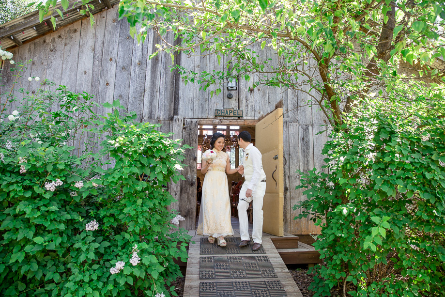happy recessional at Union Hill Inn