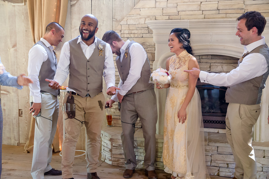 he spilled the beer - cute candid moment