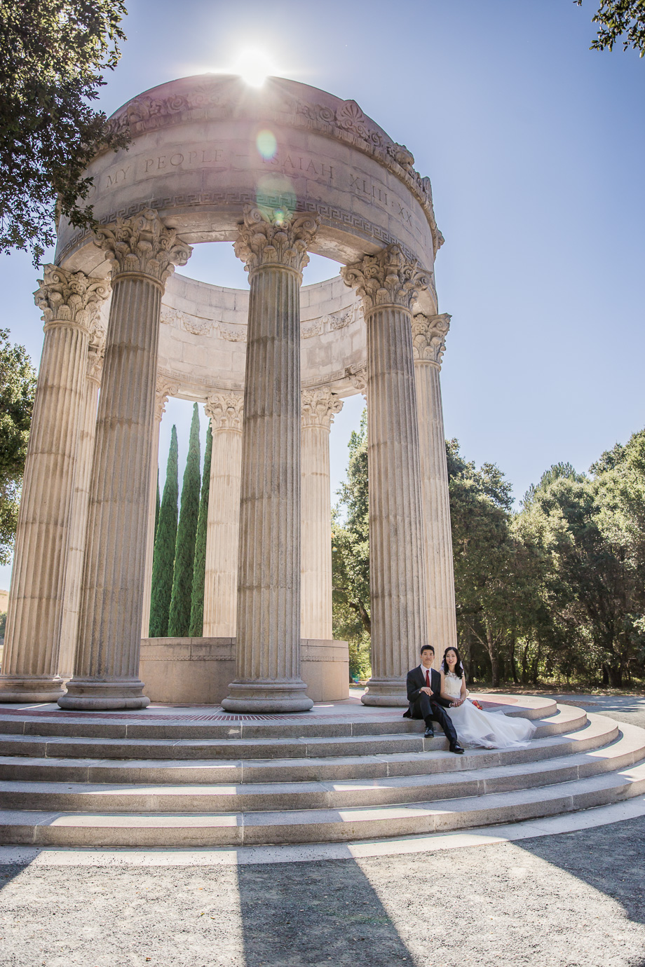 romantic Pulgas Water temple wedding in Redwood City