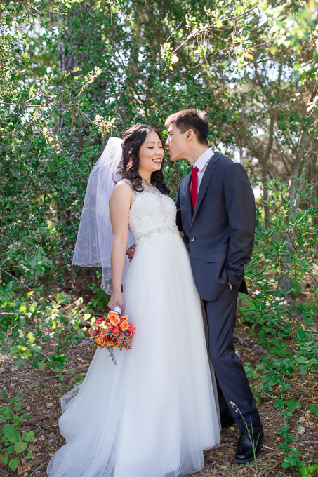 a romantic portrait for the bride and groom