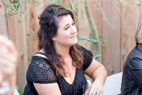 wedding guest during the toasts