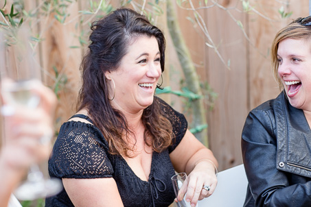 wedding guest gets surprised during the toasts