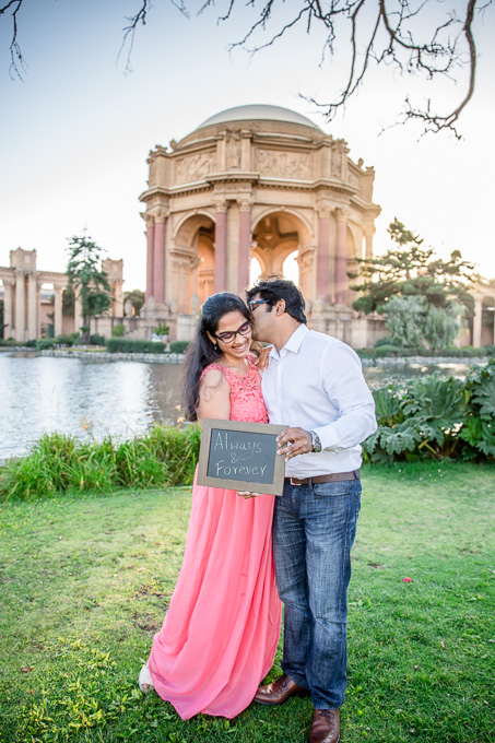 romantic San Francisco engagement photo - always and forever