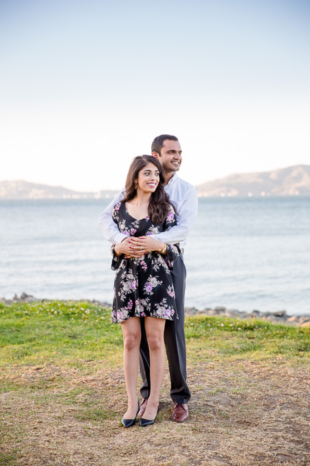 newly engaged couple