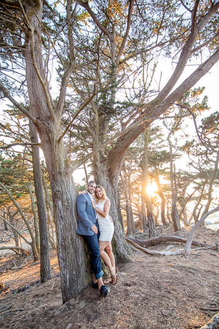 beautiful engagement photo in the woods - San Francisco wedding photographer