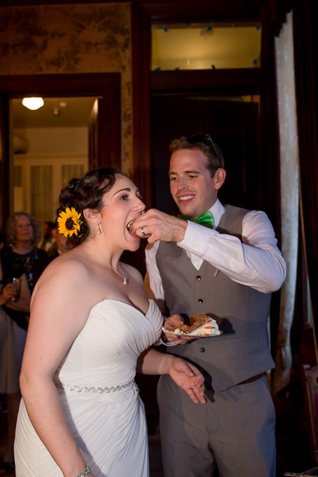 feeding each other cake