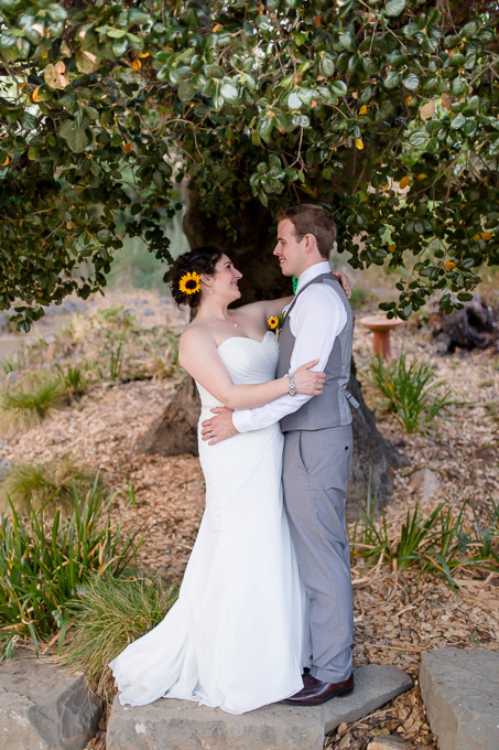 couple inside the Falkirk garden