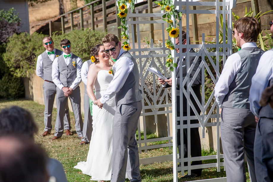 wedding ceremony at Falkirk Cultural Center