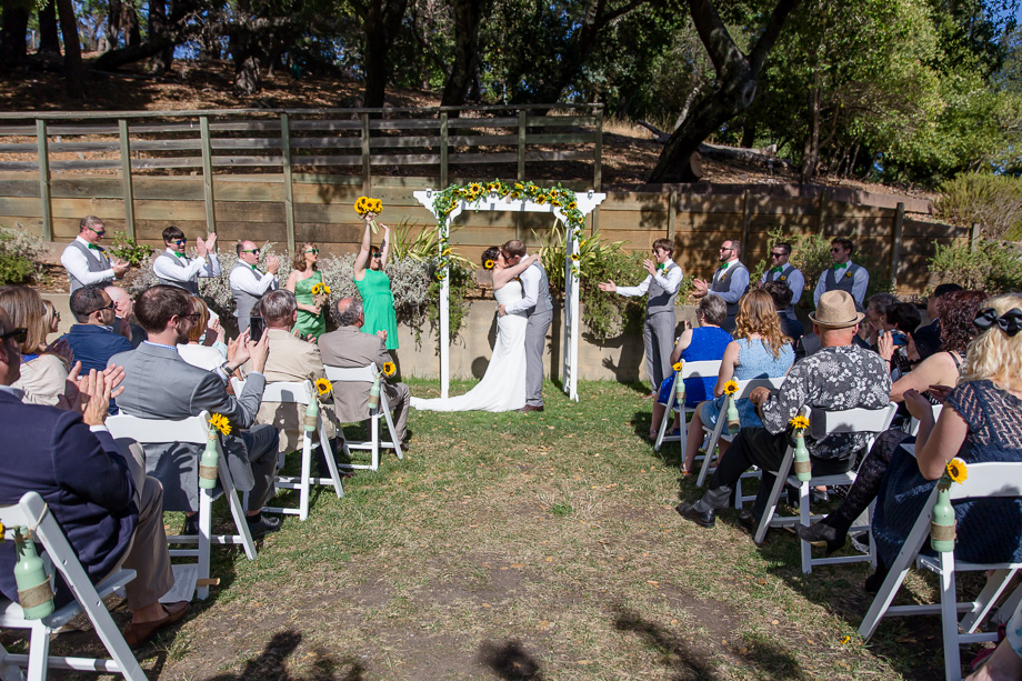 first kiss as husband and wife