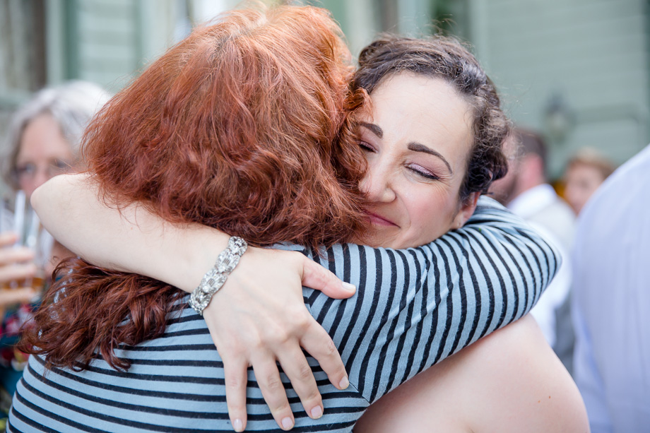 bride receiving the blessings