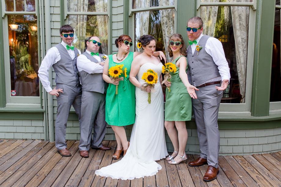 fun bridal party photo