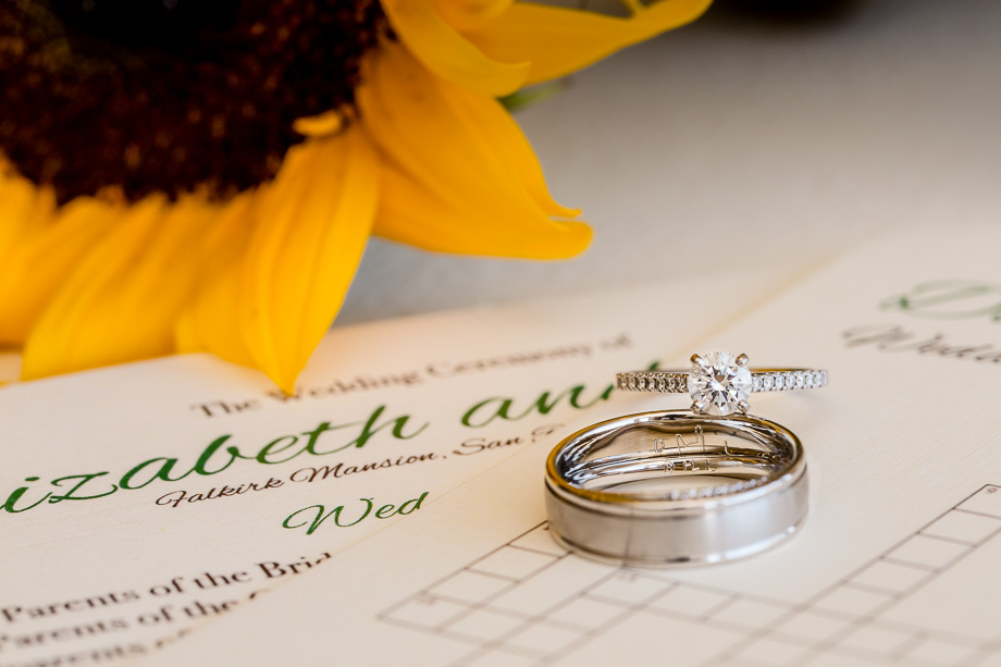 beautiful ring set with engraving inside the bands