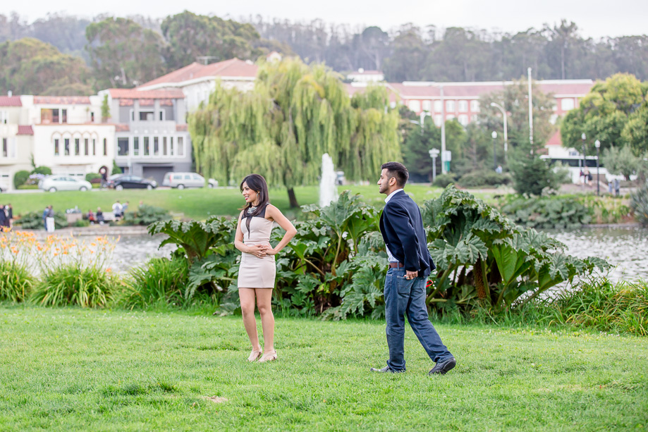 sneaking up to the girl from behind for this big moment